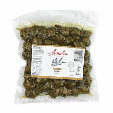 Aurelio Organic Garlic Olives 300g